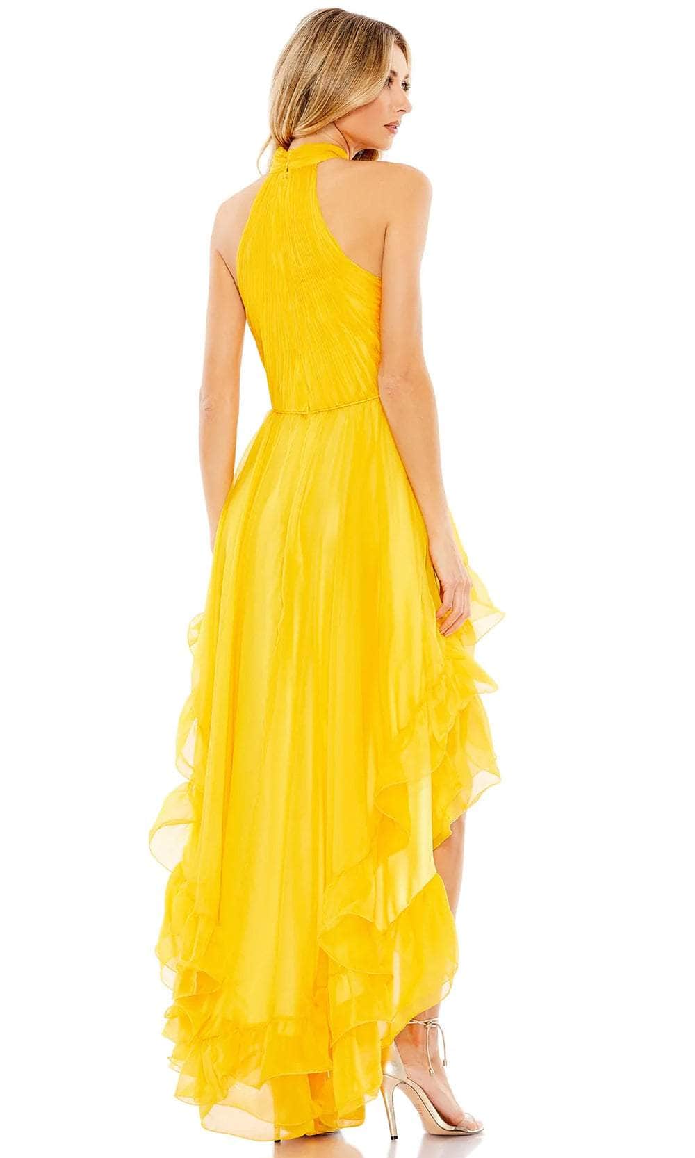 Ieena Duggal 55807 - Halter Neck High Low Prom Dress Prom Dresses