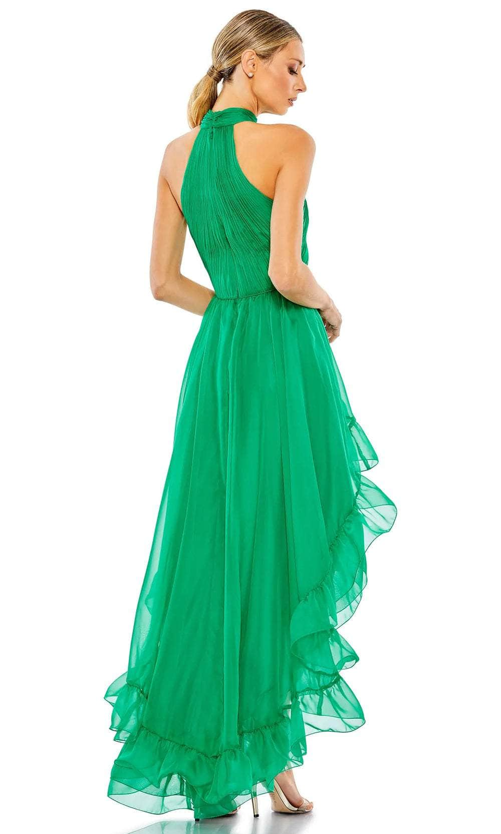 Ieena Duggal 55807 - Halter Neck High Low Prom Dress Prom Dresses