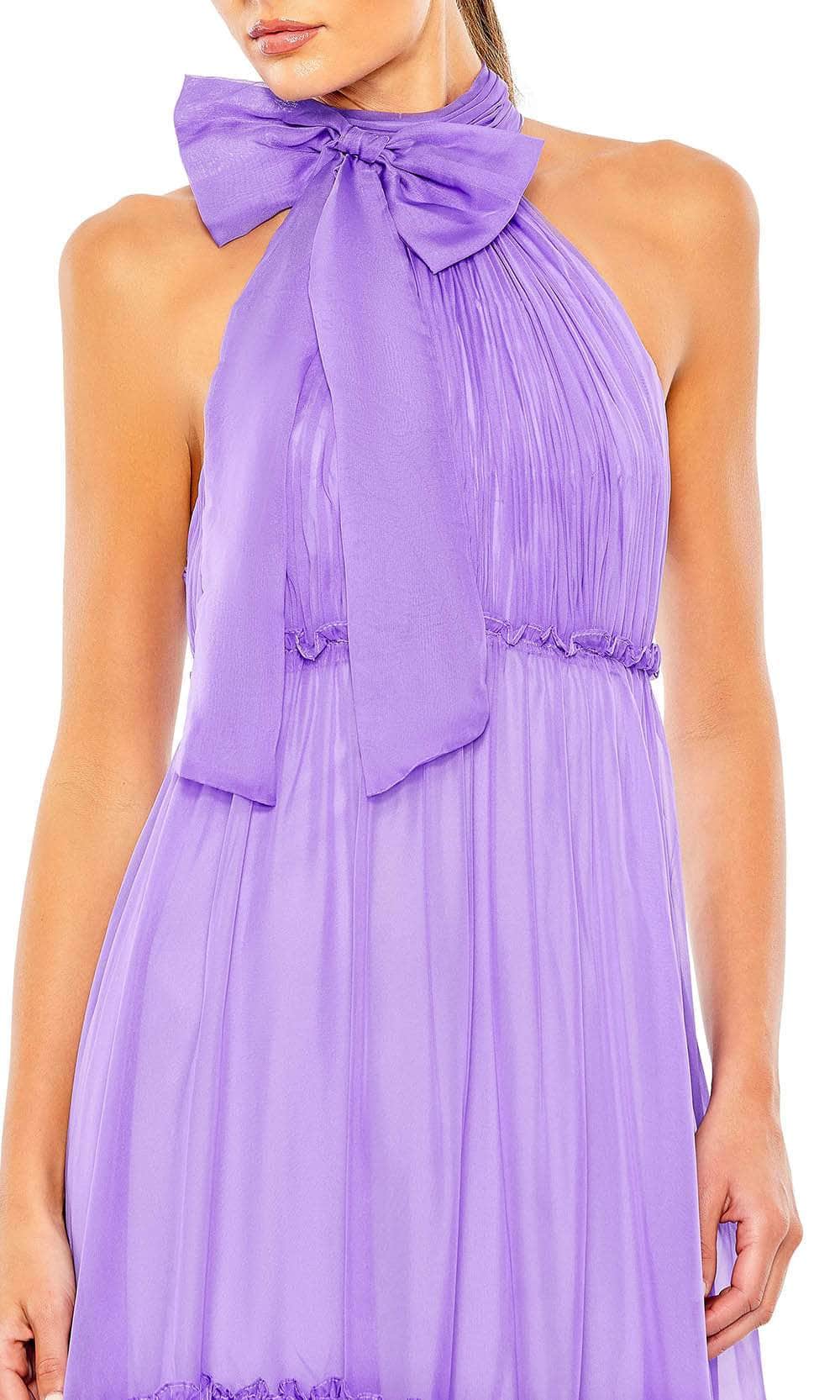 Ieena Duggal 55848 - Bow Accent Halter Evening Gown Evening Dresses