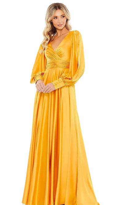 Ieena Duggal - 67847 Bishop Sleeve Gown Mother of the Bride Dresses 2 / Marigold