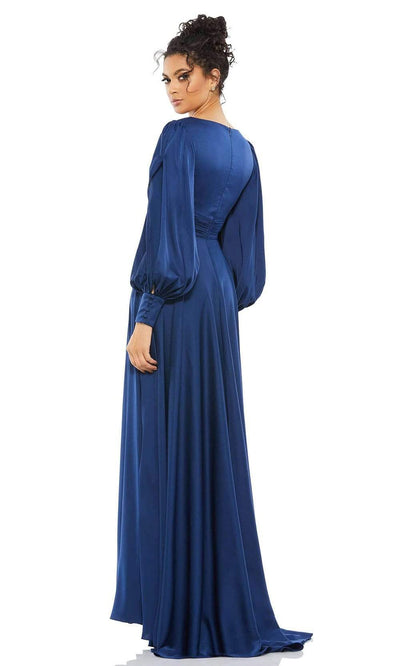 Ieena Duggal - 67847 Bishop Sleeve Wrap Gown Special Occasion Dress