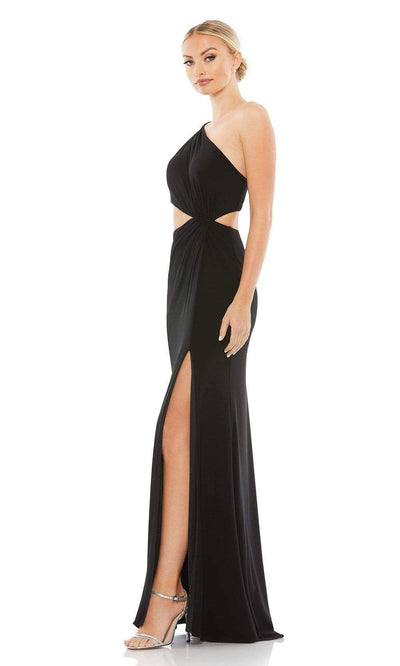 Ieena Duggal - 67937I One Shoulder Cutout High Slit Dress Evening Dresses