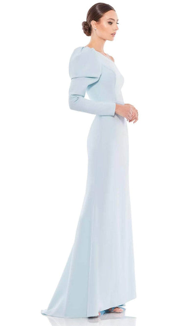 Ieena Duggal - 70149 Puff Long Sleeve One Shoulder Gown Evening Dresses