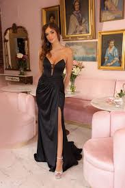 Ava Presley 47027 - Corset Bodice Tie Back Prom Gown