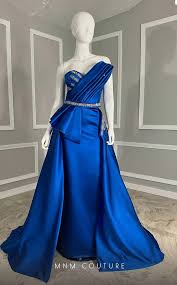 MNM Couture V07353 - Strapless Overskirt Evening Gown