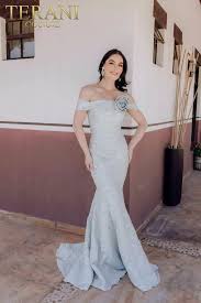 Terani Couture 232M1519 - Floral Accent Gown