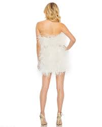 Mac Duggal A11436 - Feathered Sheath Cocktail Dress