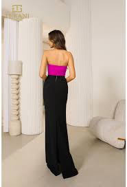 Terani Couture 251E4286 - Strapless Back Slit Evening Dress