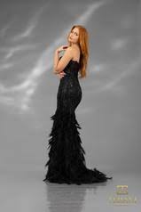 Terani Couture 251P4002 - Embroidered Tulle Strapless Prom Dress
