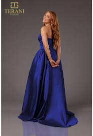 Terani Couture 251P4066 - Strapless Satin Ballgown