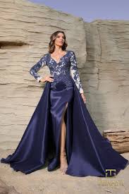 Terani Couture 252M5311 - Illusion Sleeve Beaded Lace Gown