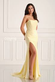 Colette By Daphne CL5158 - Strapless Corset Prom Dress