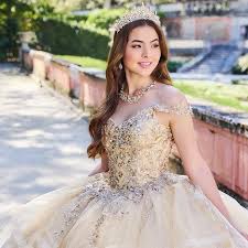 Princesa by Ariana Vara PR30117 - Gilded Ballgown