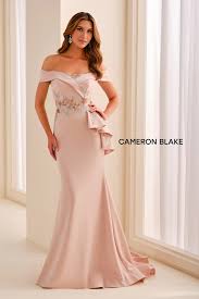 Cameron Blake CB779 - Floral Embroidered Mermaid Evening Dress
