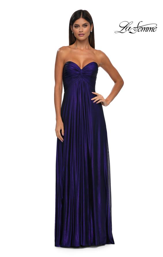 La Femme 33047 - Strapless A-Line Prom Gown