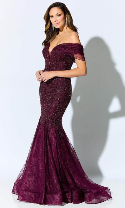 Ivonne D for Mon Cheri ID904 - Sweetheart Mermaid Evening Gown Special Occasion Dress 4 / Merlot