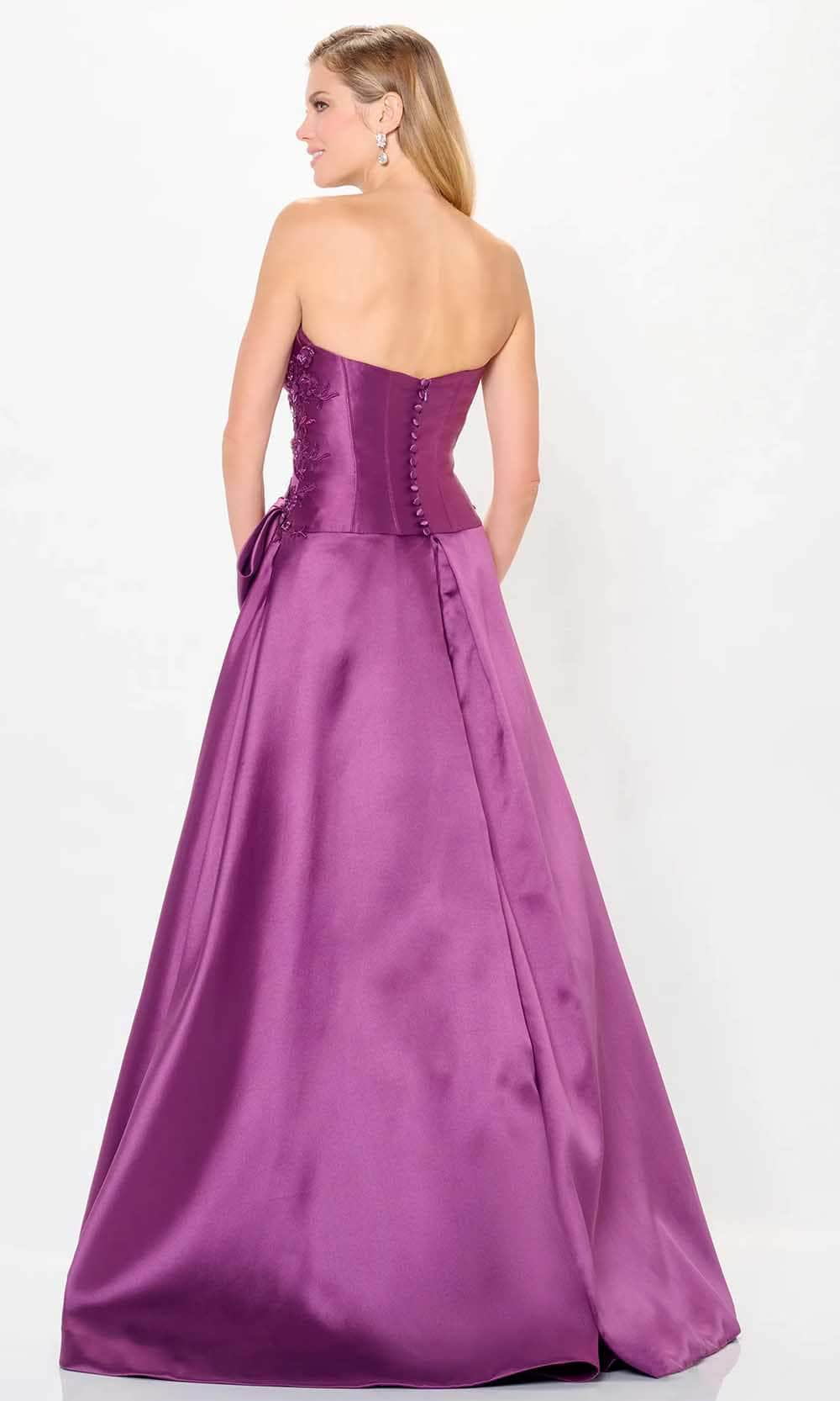 Ivonne D ID6201 - Strapless Applique Evening Gown Special Occasion Dresses