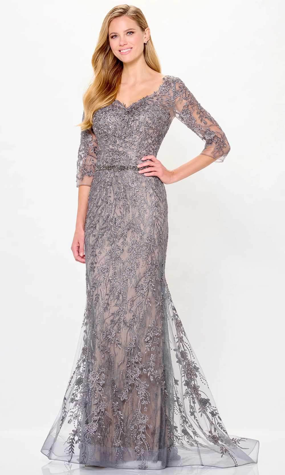 Ivonne D ID6207 - Embroidered Lace Evening Dress Special Occasion Dresses