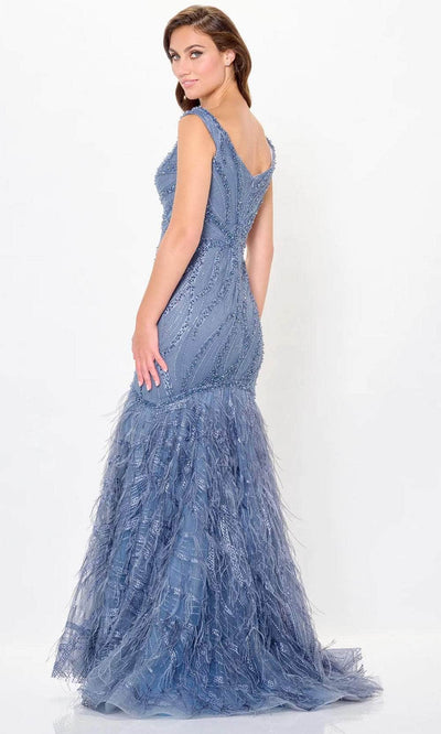 Ivonne D ID6213 - Sleeveless Feathered Evening Dress Special Occasion Dresses