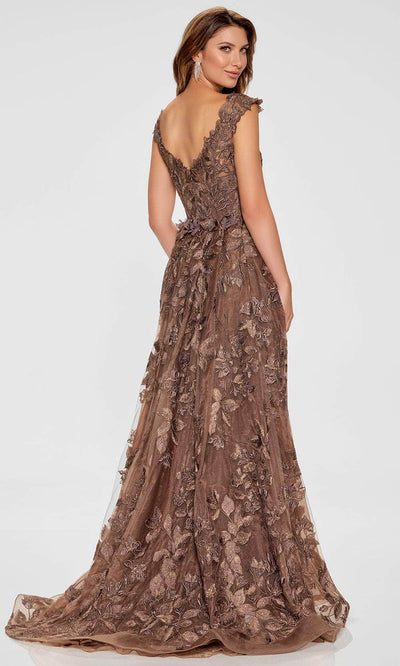 Ivonne D ID801 - Embroidered Mermaid Gown with Detachable Train Special Occasion Dress