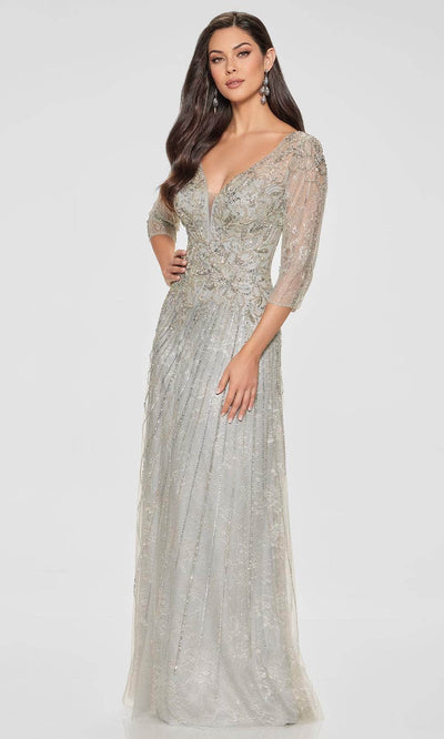 Ivonne D ID808 - Beaded Bodice A-Line Gown Special Occasion Dress