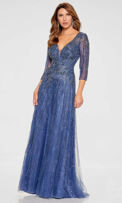 Ivonne D ID808 - Beaded Bodice A-Line Gown Special Occasion Dress