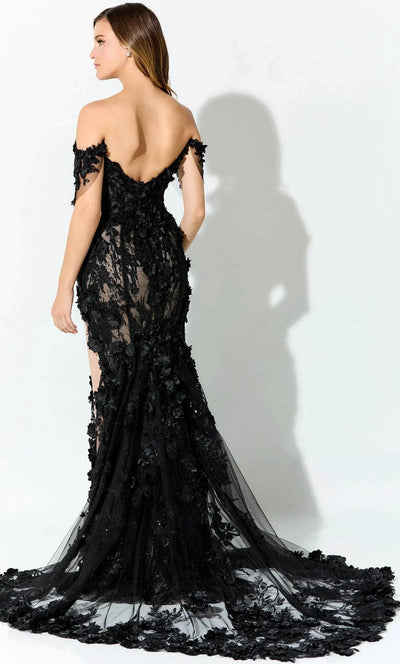 Ivonne D ID915 - 3D Floral Appliqued Formal Gown Pageant Dresses