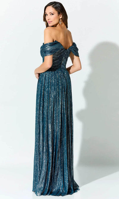 Ivonne D ID918 - Glitter Pleated Formal Gown Prom Dresses