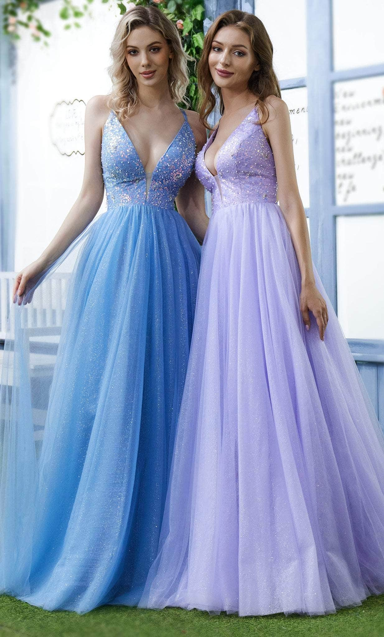 J'Adore Dresses J22042 - Beaded Bodice Tulle Ballgown Special Occasion Dress