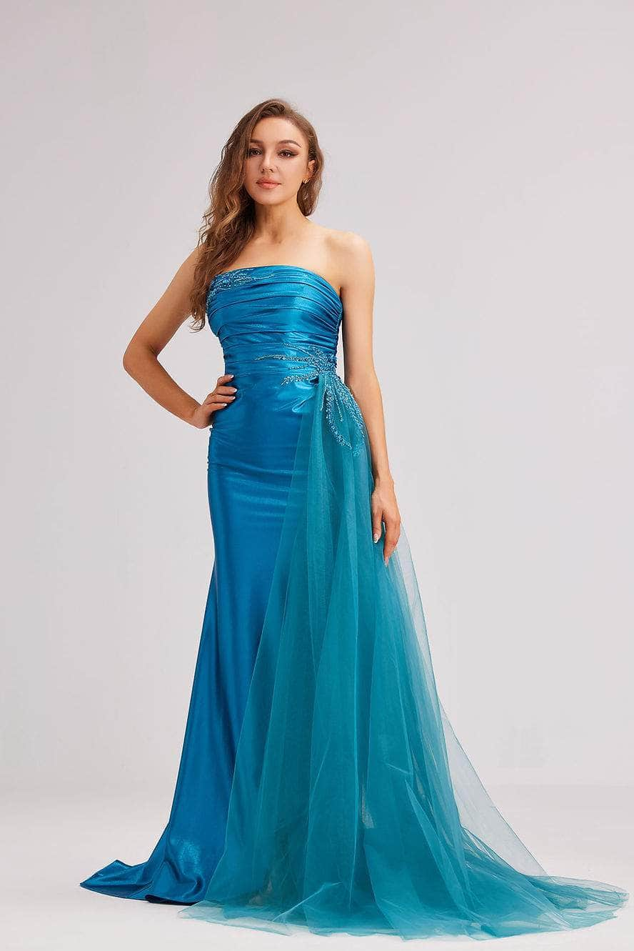 J'Adore Dresses J23010 - Embellished Strapless Prom Gown Special Occasion Dresses