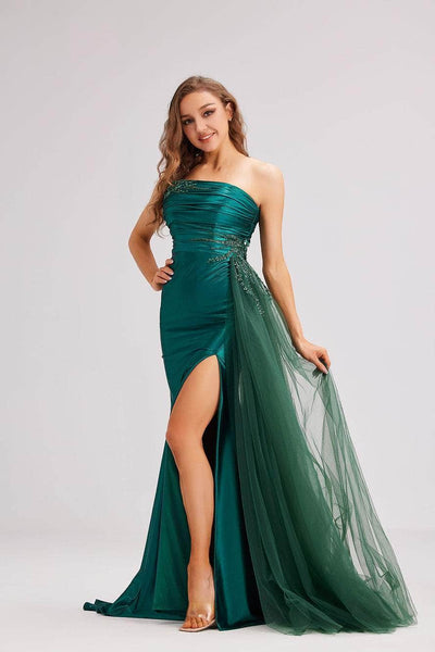 J'Adore Dresses J23010 - Embellished Strapless Prom Gown Special Occasion Dresses