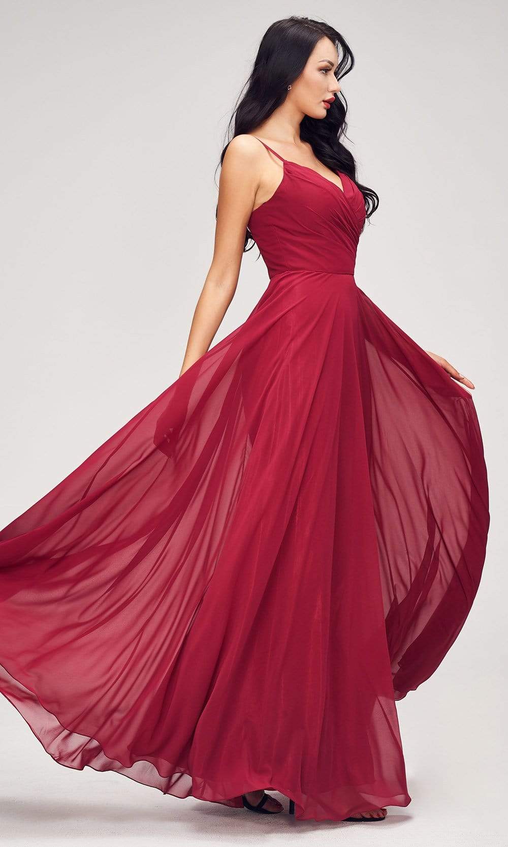 J'Adore - J17040 V Neck A-Line Evening Dress Special Occasion Dress