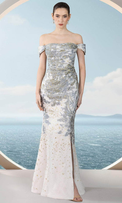 Janique 251021 - Metallic Speckled Evening Gown Prom Dresses
