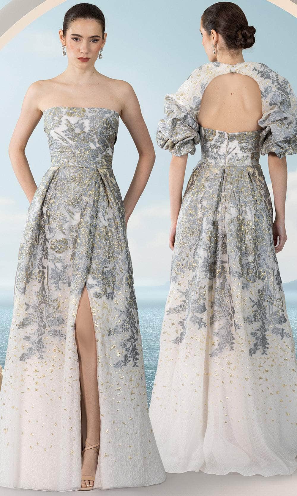 Janique 351018 - Long A-Line Dress