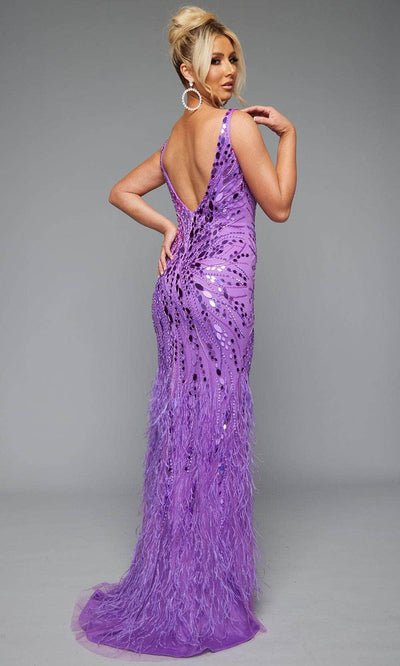 Jasz Couture 7634 - Mirror Embellished Sheath Dress Prom Dresses