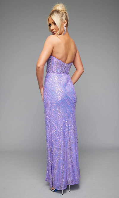 Jasz Couture 7649 - Strapless Sheath Gown with Open Back Prom Dresses