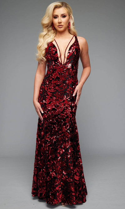 Jasz Couture 7678 - Strappy Open Back Prom Dress Prom Dresses