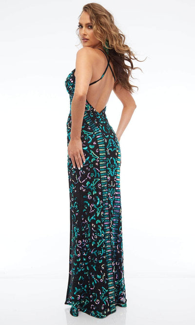 Jasz Couture 7693 - Glamorous Beaded Gown with Crisscross Back Prom Dresses