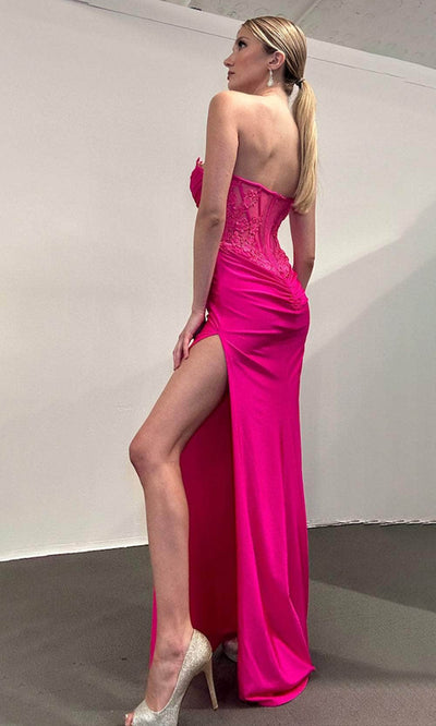 Jasz Couture 7711 - Elegant Jersey Dress with Ruched Bodice Prom Dresses