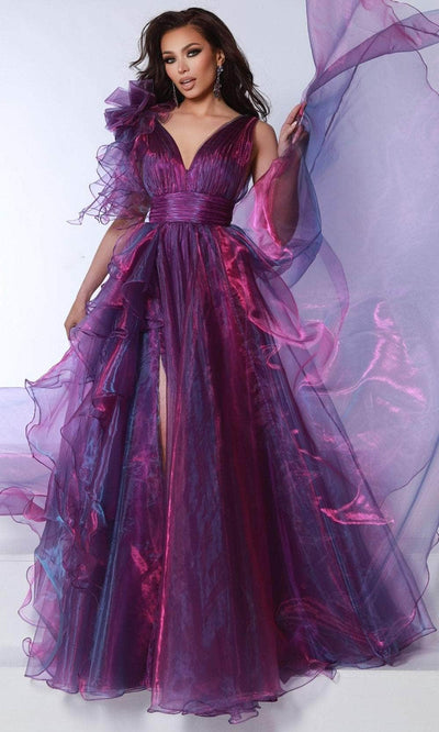 Johnathan Kayne 3014 - Ruffle Sleeveless Prom Gown Evening Dress