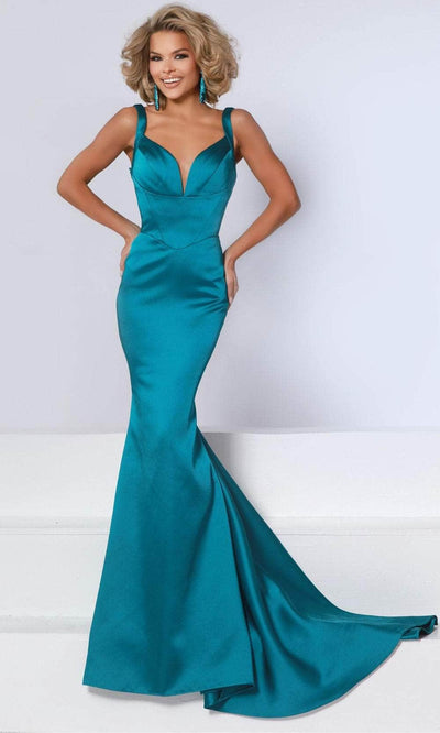 Johnathan Kayne 3054 - Wide Strap V-Back Prom Gown Evening Dresses