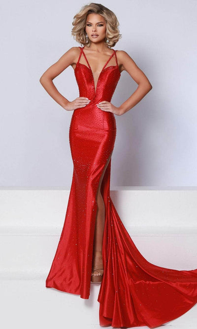 Johnathan Kayne 3070 - Strappy Back Plunging V-Neck Prom Gown Prom Dresses