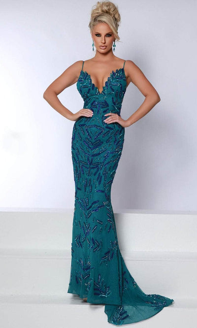 Johnathan Kayne 3092 - Beaded Mesh Evening Gown Prom Dresses