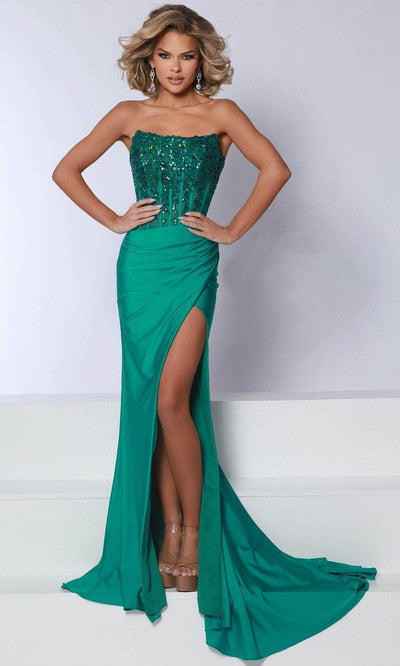 Johnathan Kayne 3107 - Strapless Scoop Neck Prom Gown Prom Dresses