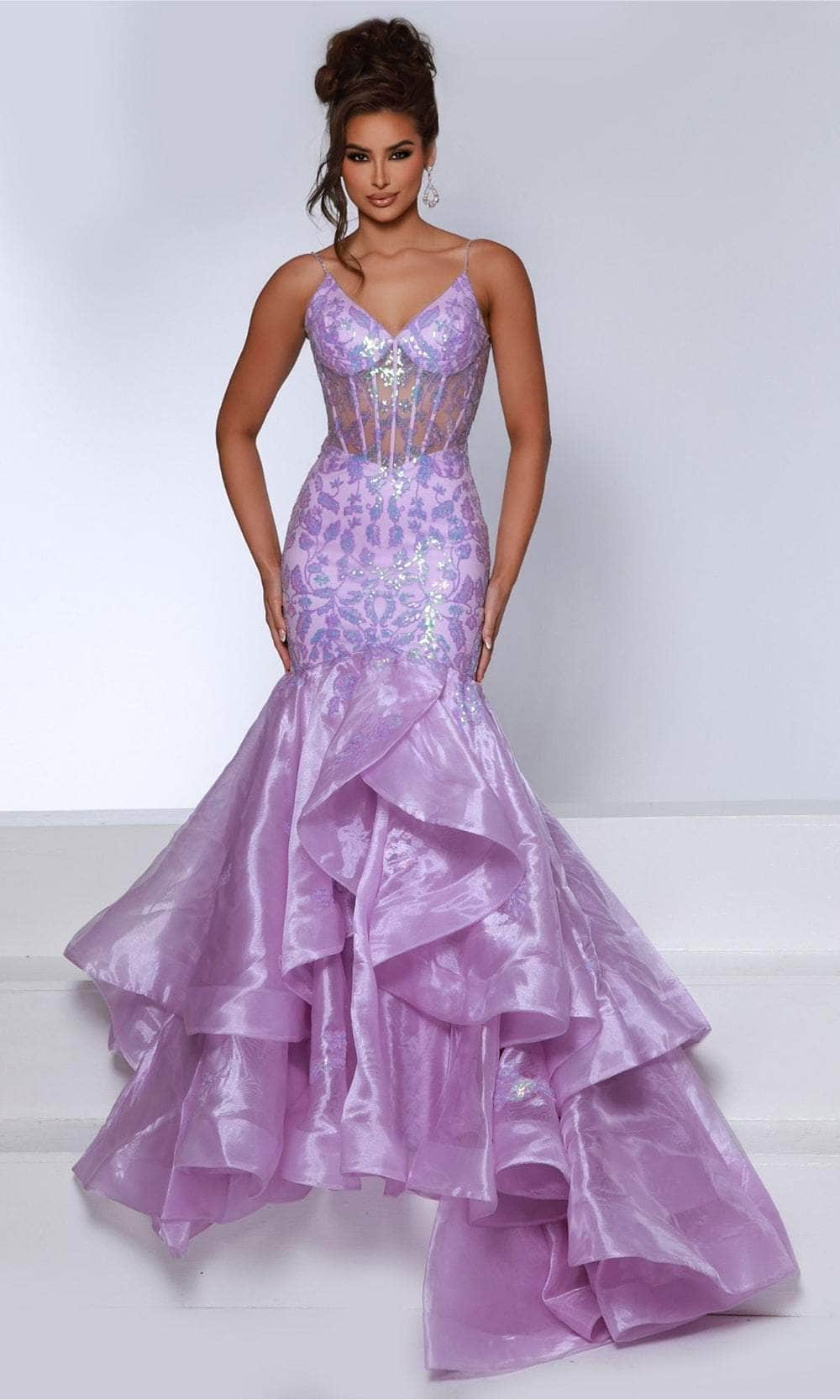 Johnathan Kayne DKS3 - Sequin Corset Evening Gown Prom Dresses