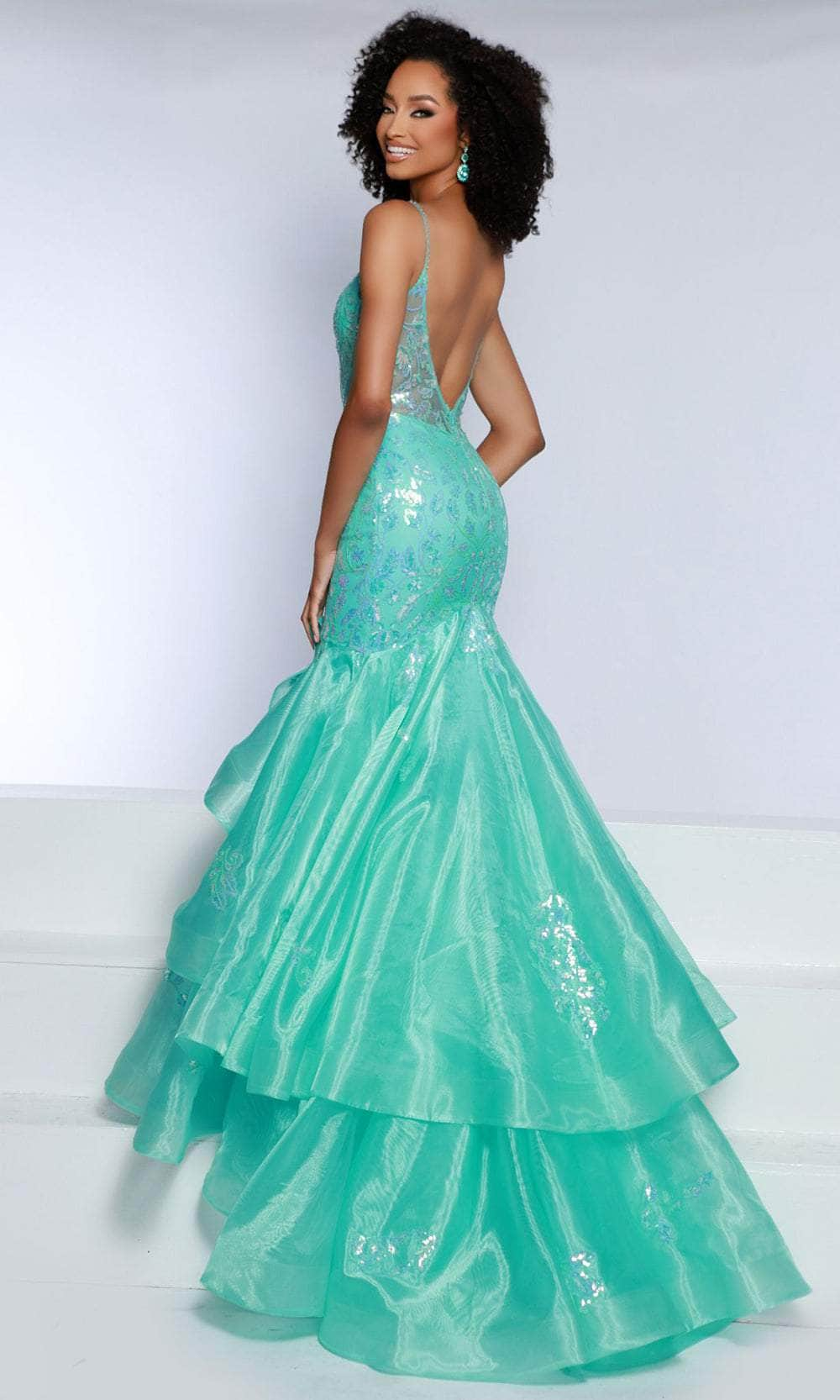 Johnathan Kayne DKS3 - Sequin Corset Evening Gown Prom Dresses