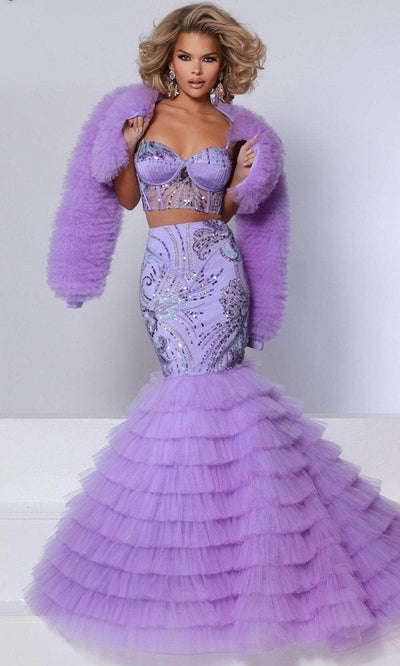 Johnathan Kayne DKS6 - Sequin Mesh Sweetheart Prom Gown Prom Dresses