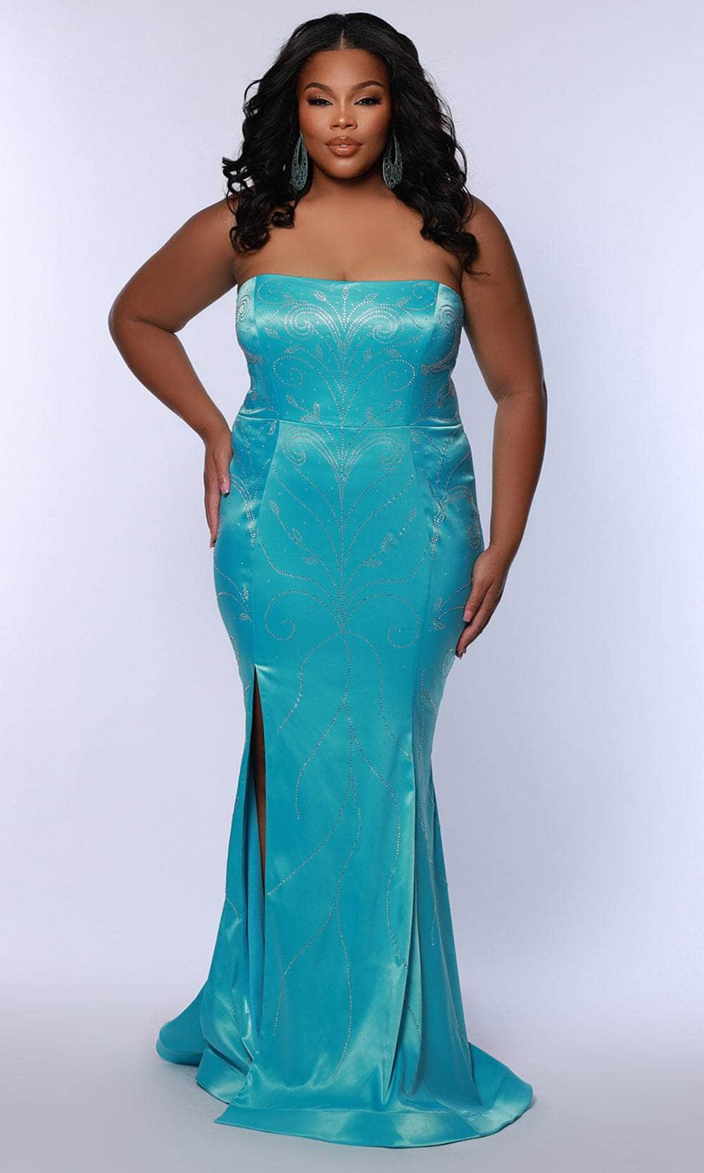 Johnathan Kayne for Sydney's Closet JK2509 - Strapless Sequin Evening Gown Prom Dresses