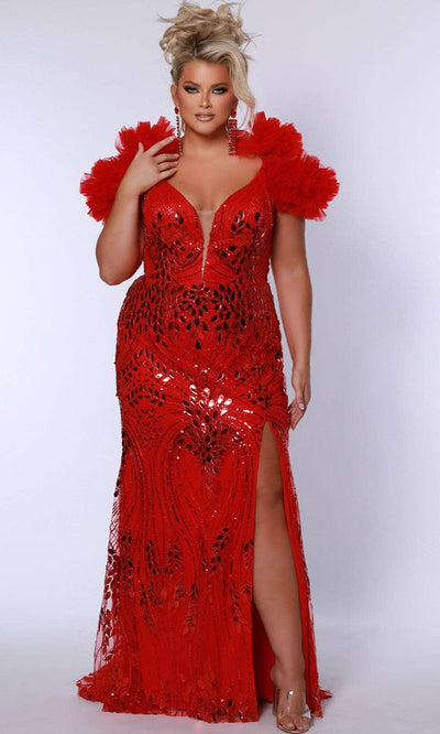 Johnathan Kayne for Sydney's Closet JK2517 - Crystal Embellished High Neck Gown Formal Gowns