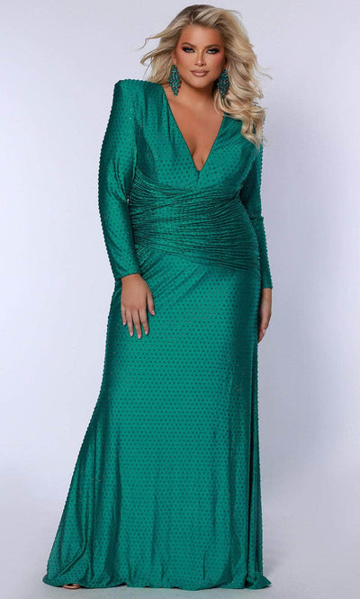 Johnathan Kayne for Sydney's Closet JK2519 - Beaded V-neck Evening Gown Mother of the Bride Dresses